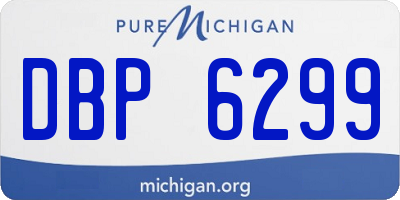 MI license plate DBP6299