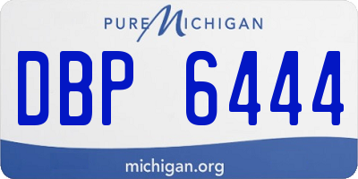 MI license plate DBP6444