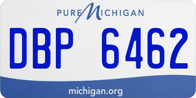MI license plate DBP6462
