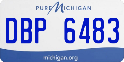 MI license plate DBP6483