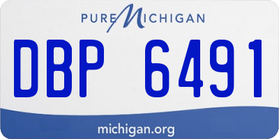 MI license plate DBP6491