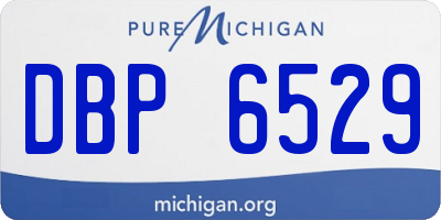 MI license plate DBP6529