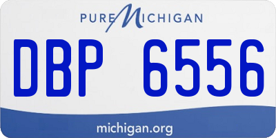 MI license plate DBP6556