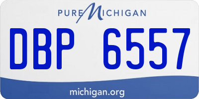 MI license plate DBP6557