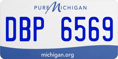 MI license plate DBP6569