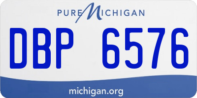 MI license plate DBP6576