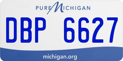 MI license plate DBP6627