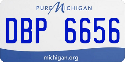 MI license plate DBP6656