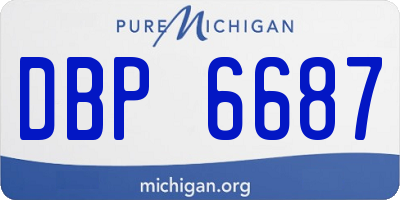 MI license plate DBP6687