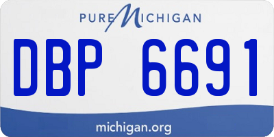 MI license plate DBP6691