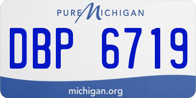 MI license plate DBP6719
