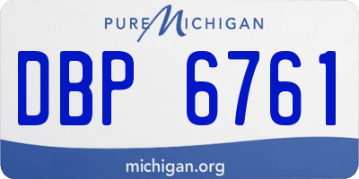 MI license plate DBP6761
