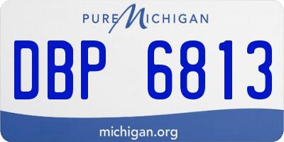 MI license plate DBP6813