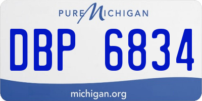 MI license plate DBP6834