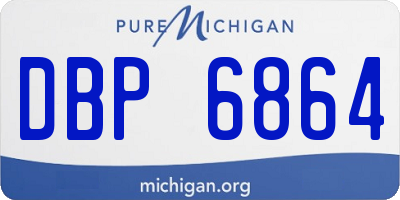 MI license plate DBP6864