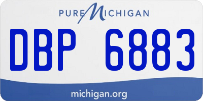 MI license plate DBP6883