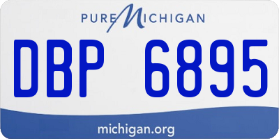 MI license plate DBP6895