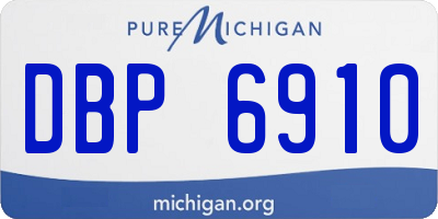 MI license plate DBP6910