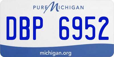 MI license plate DBP6952