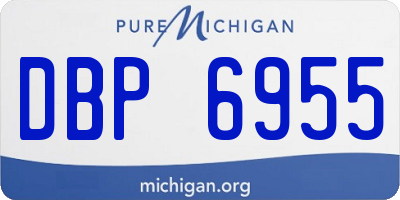 MI license plate DBP6955