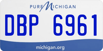 MI license plate DBP6961