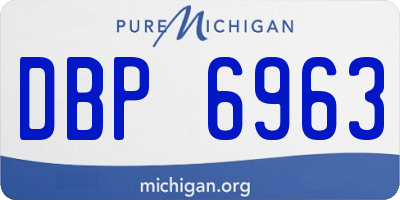 MI license plate DBP6963