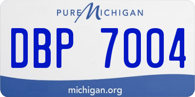 MI license plate DBP7004
