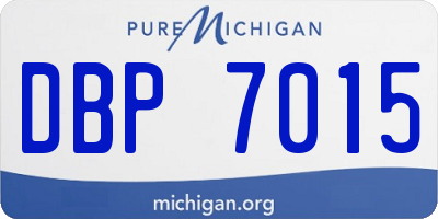 MI license plate DBP7015