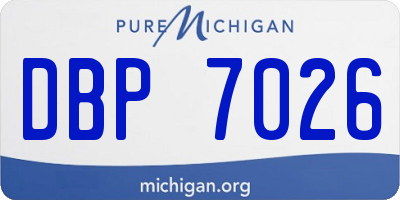 MI license plate DBP7026