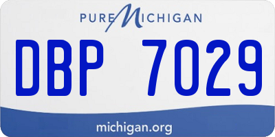 MI license plate DBP7029