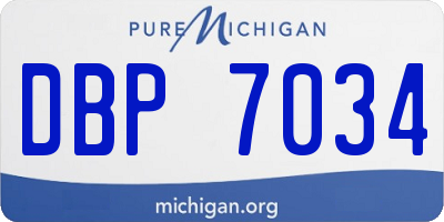 MI license plate DBP7034