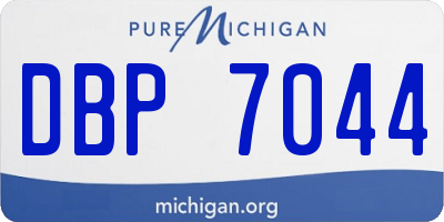 MI license plate DBP7044