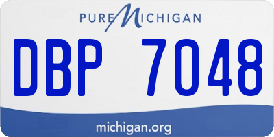 MI license plate DBP7048