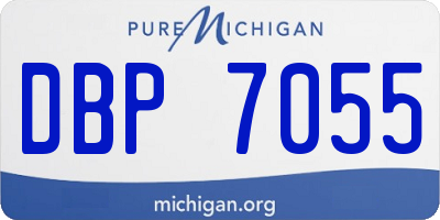 MI license plate DBP7055