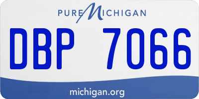 MI license plate DBP7066