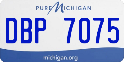 MI license plate DBP7075