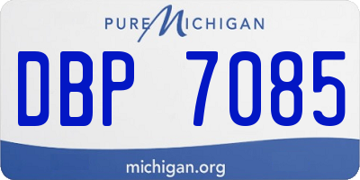 MI license plate DBP7085