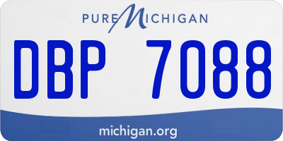 MI license plate DBP7088