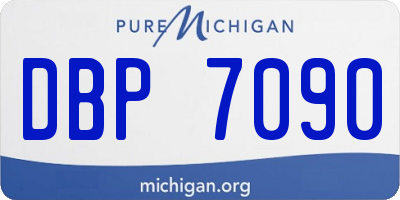 MI license plate DBP7090