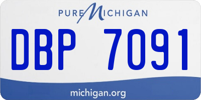 MI license plate DBP7091