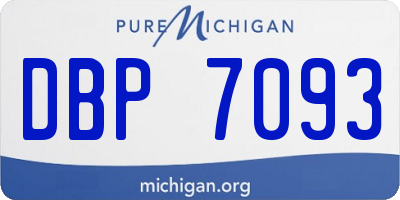 MI license plate DBP7093