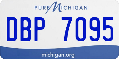 MI license plate DBP7095