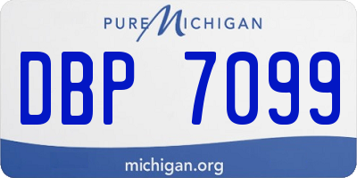 MI license plate DBP7099