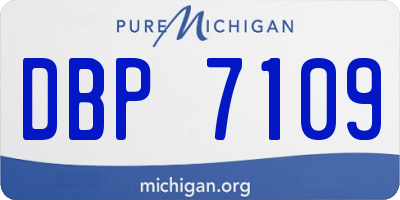 MI license plate DBP7109