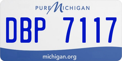 MI license plate DBP7117