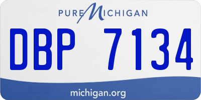 MI license plate DBP7134