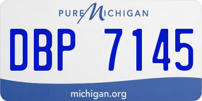 MI license plate DBP7145