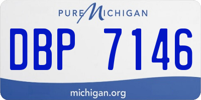MI license plate DBP7146