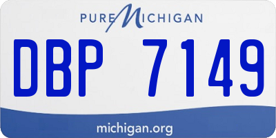 MI license plate DBP7149