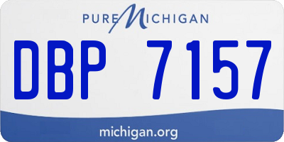 MI license plate DBP7157